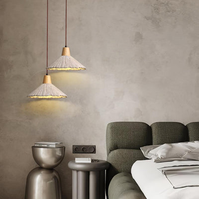 Lirixon Pendant Lamp Concrete Pleated