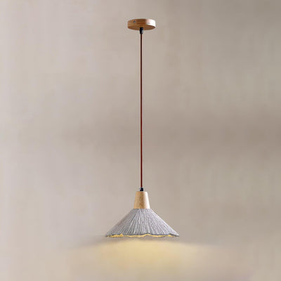 Lirixon Pendant Lamp Concrete Pleated