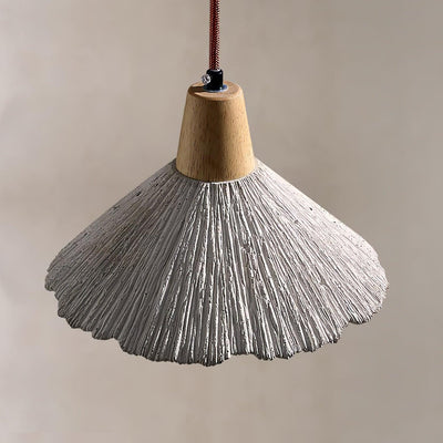 Lirixon Pendant Lamp Concrete Pleated