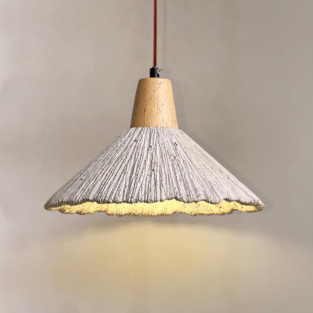 Lirixon Pendant Lamp Concrete Pleated
