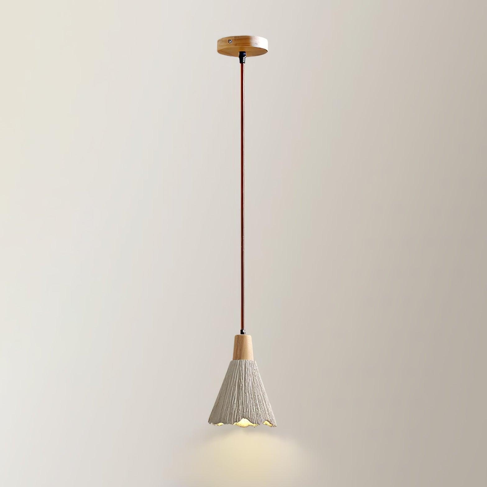 Lirixon Pendant Lamp Concrete Pleated