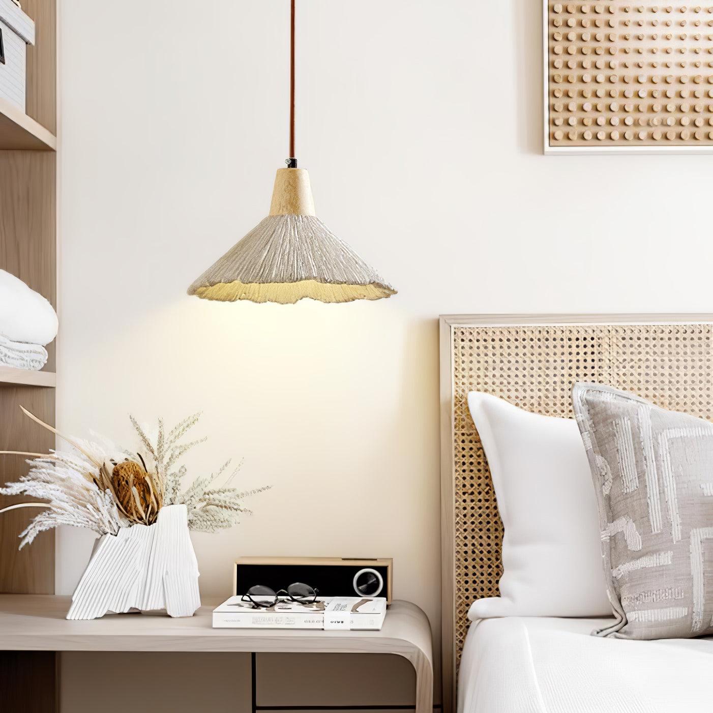 Lirixon Pendant Lamp Concrete Pleated