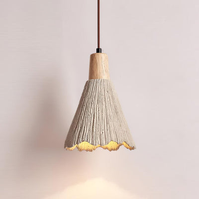 Lirixon Pendant Lamp Concrete Pleated