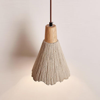 Lirixon Pendant Lamp Concrete Pleated