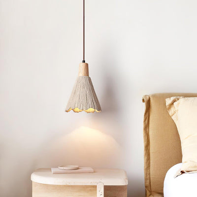 Lirixon Pendant Lamp Concrete Pleated
