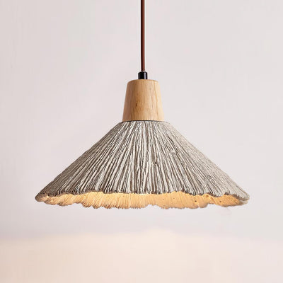 Lirixon Pendant Lamp Concrete Pleated