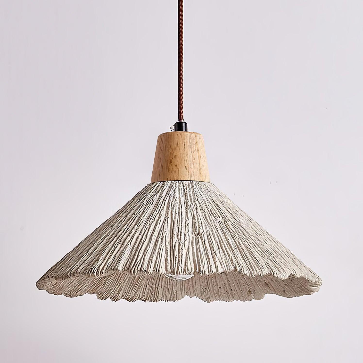 Lirixon Pendant Lamp Concrete Pleated