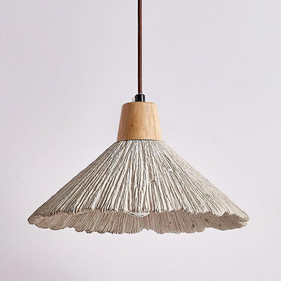 Lirixon Pendant Lamp Concrete Pleated