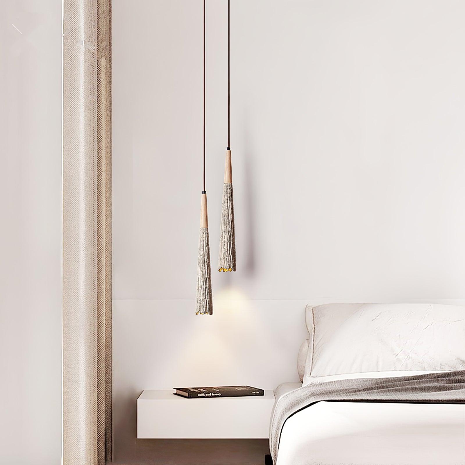 Lirixon Pendant Lamp Concrete Pleated