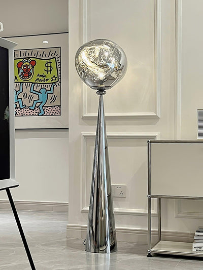 Ovexin Gray Contemporary Floor Lamp