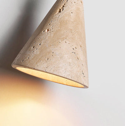Verholt Cone Wood Bead Wall Sconce