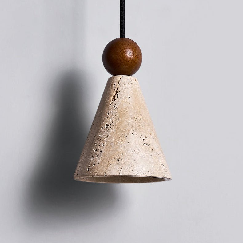 Verholt Cone Wood Bead Wall Sconce
