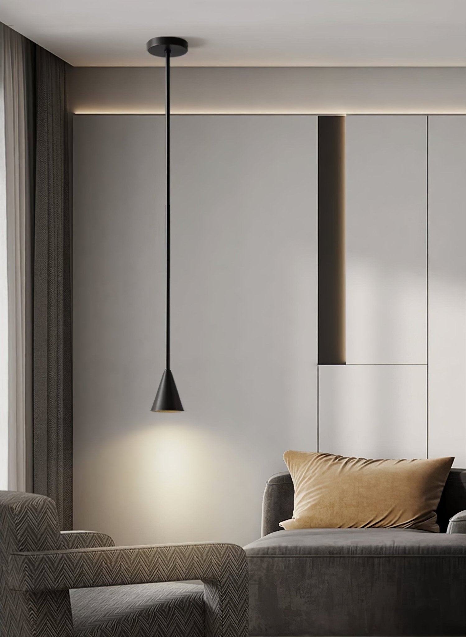 Cutheion Modern Minimalist Brass Pendant Light