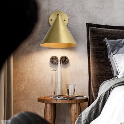 Serowen Wall Lamp Cone Brass Minimalist