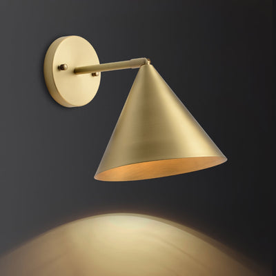 Serowen Wall Lamp Cone Brass Minimalist
