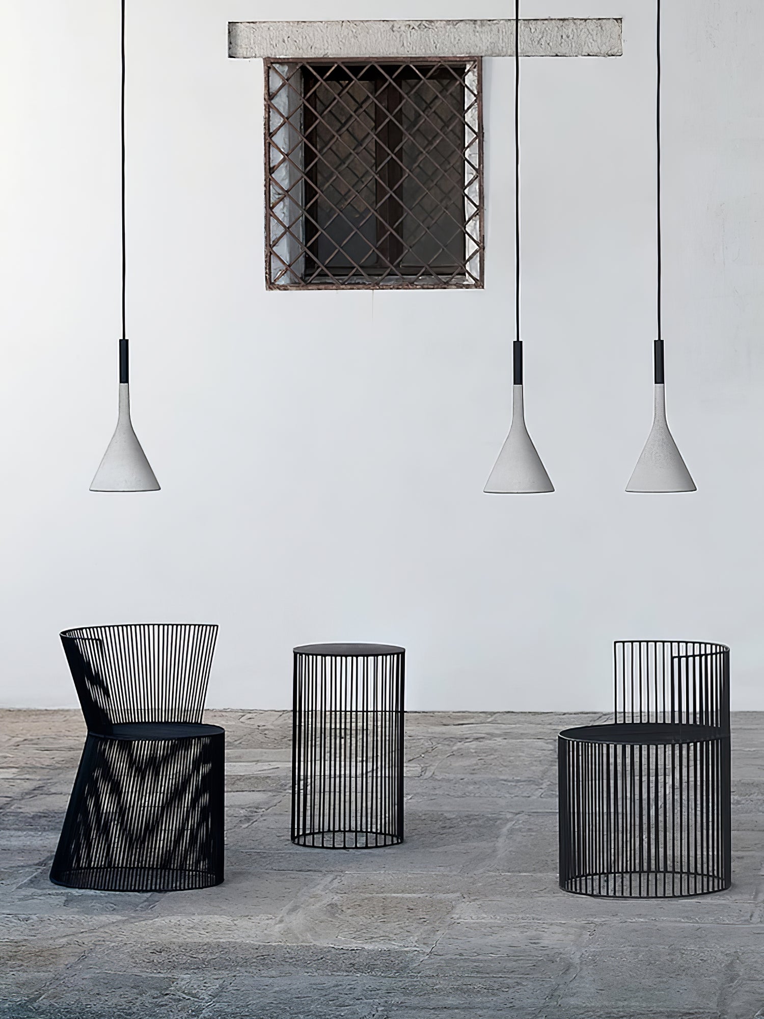 Veyloth Conical Concrete Pendant Light