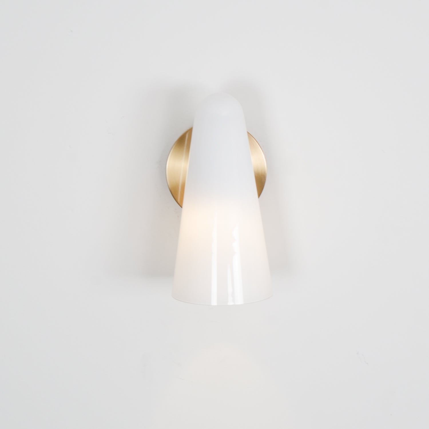 Velivira Conical Glass Wall Light