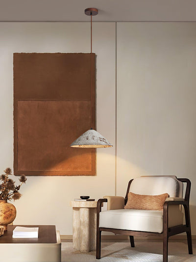 Sura Pendant Lamp Ceramic Cone Rustic Vintage Minimalist