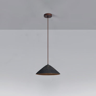Sura Pendant Lamp Ceramic Cone Rustic Vintage Minimalist