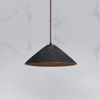 Sura Pendant Lamp Ceramic Cone Rustic Vintage Minimalist