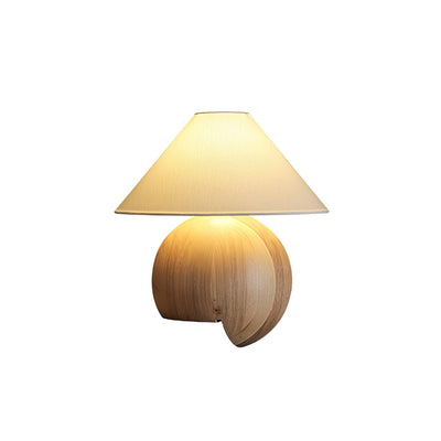 Halise Wood Organic Table Lamp