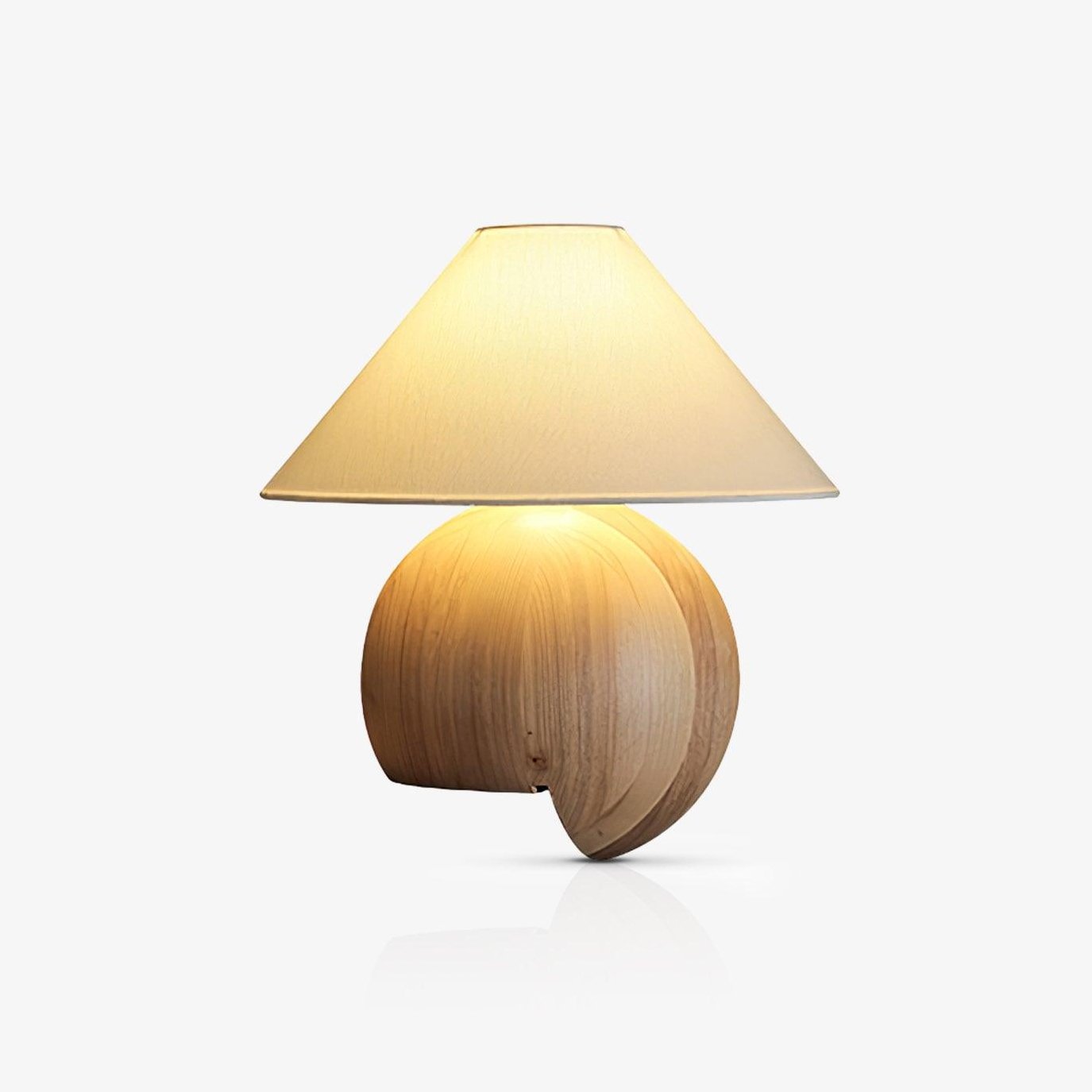 Halise Wood Organic Table Lamp