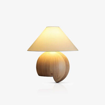 Halise Wood Organic Table Lamp