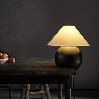 Halise Wood Organic Table Lamp