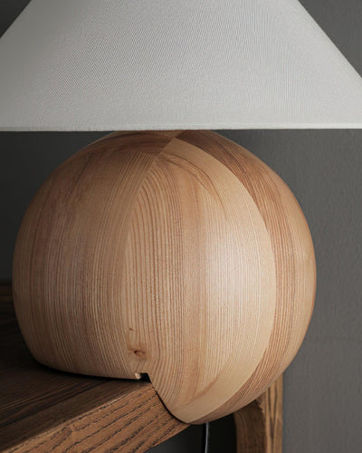 Halise Wood Organic Table Lamp