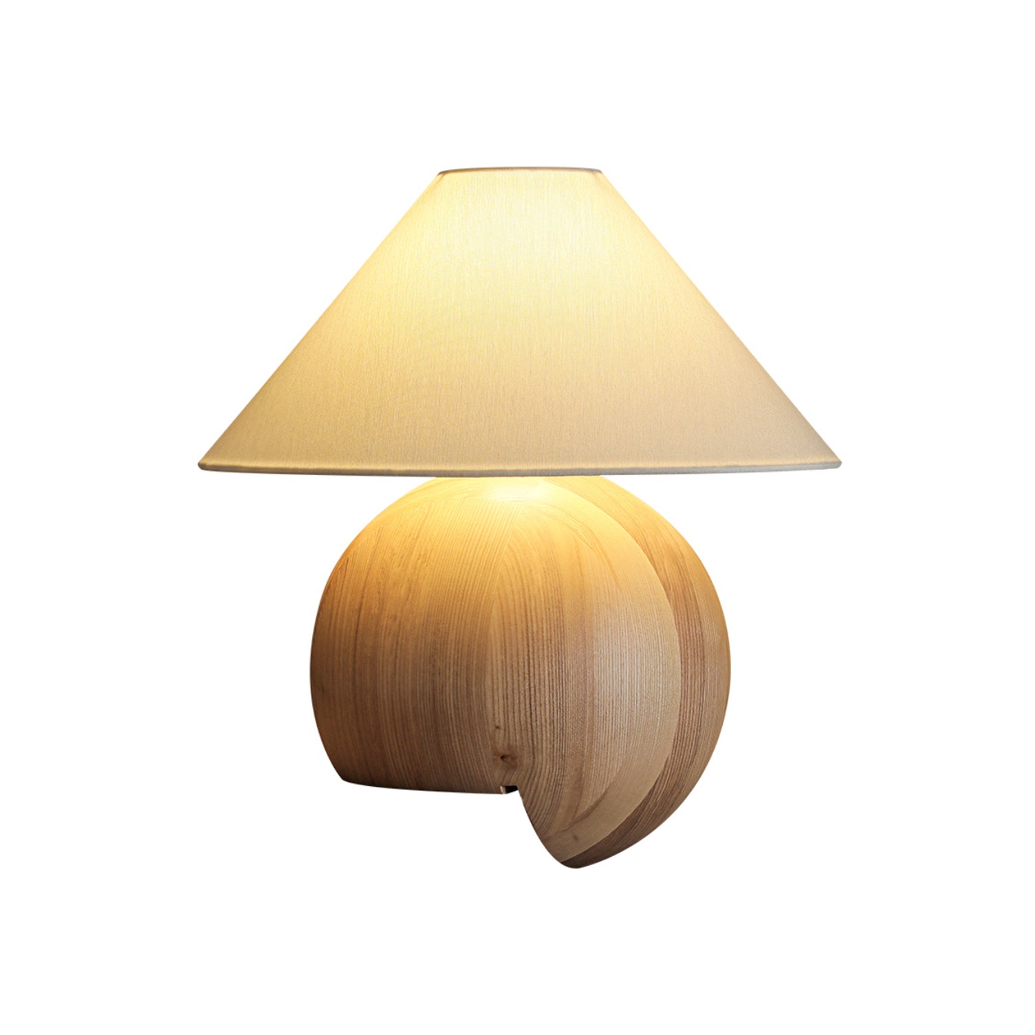 Halise Wood Organic Table Lamp