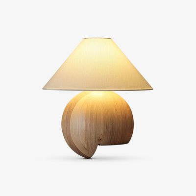 Halise Wood Organic Table Lamp
