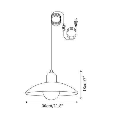 Woodora Plug-In Pendant Light - Neutral Decor