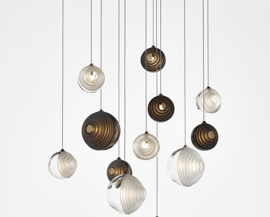 Celestial Orbit  Cascade Chandelier