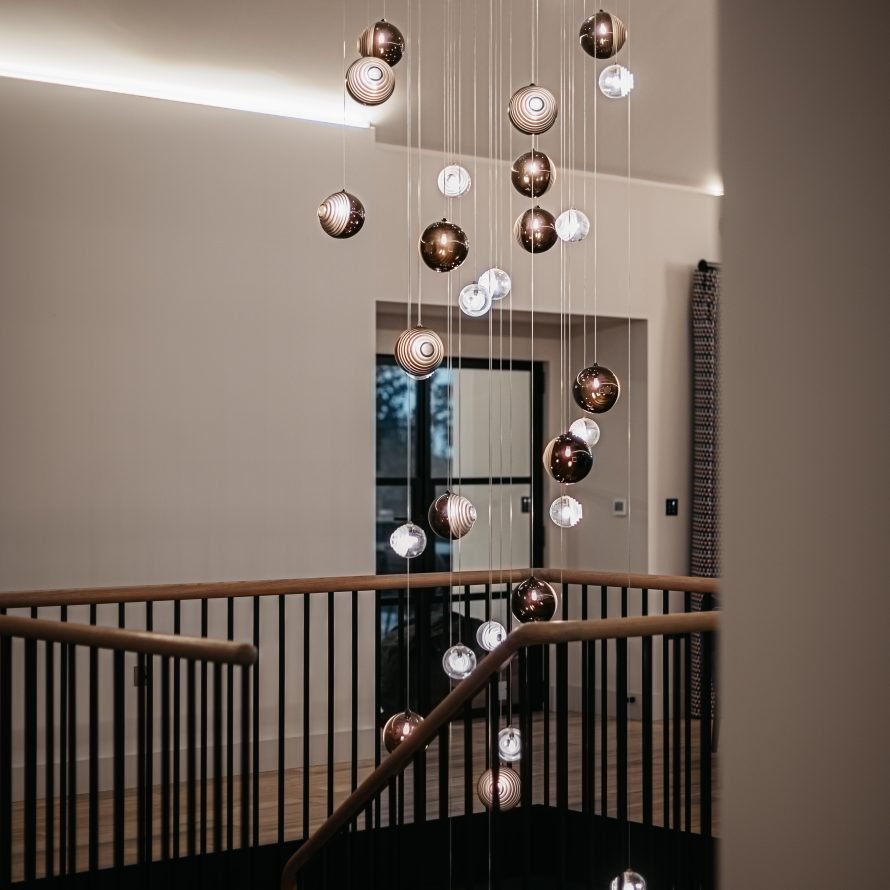 Celestial Orbit  Cascade Chandelier
