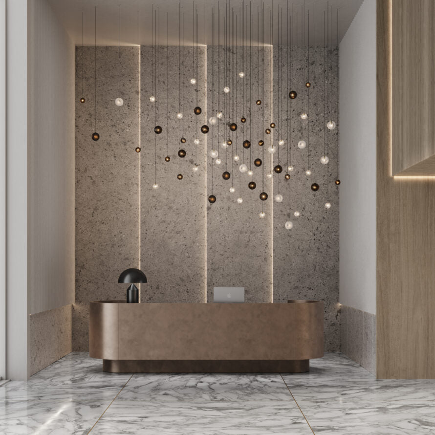 Celestial Orbit  Cascade Chandelier