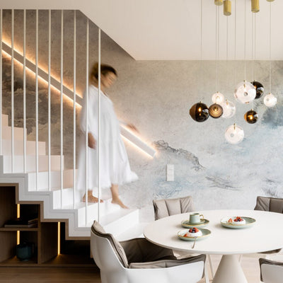 Celestial Orbit  Cascade Chandelier