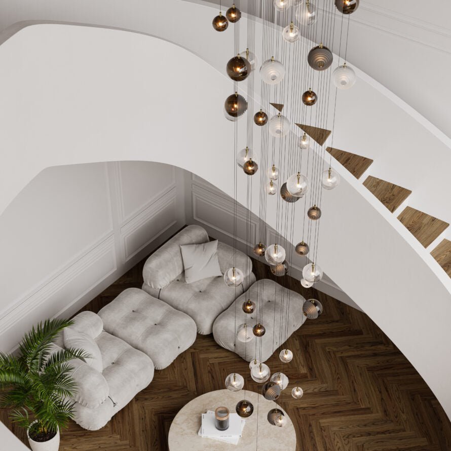 Celestial Orbit  Cascade Chandelier