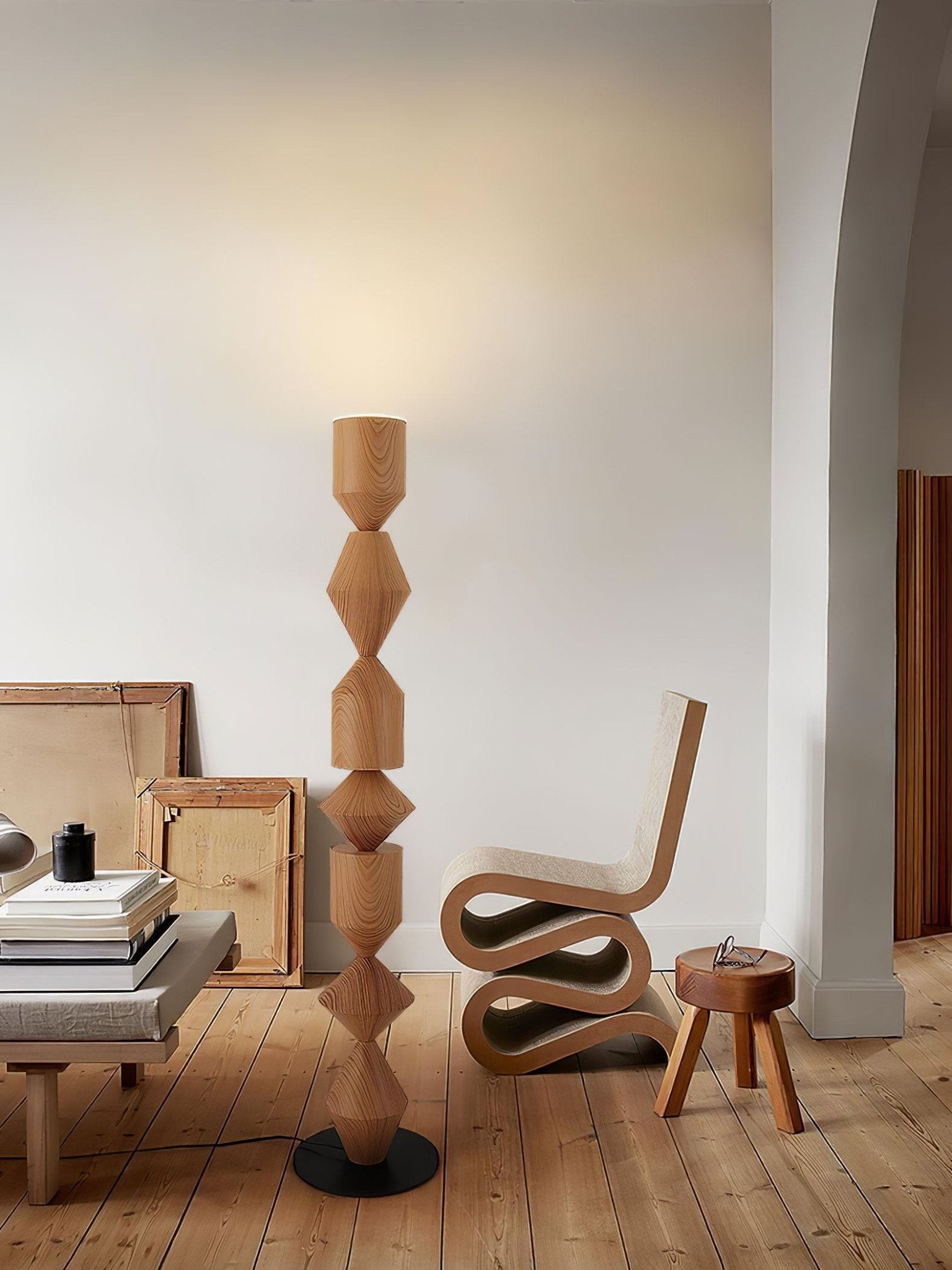 Drisen Minimalist Wood Floor Lamp