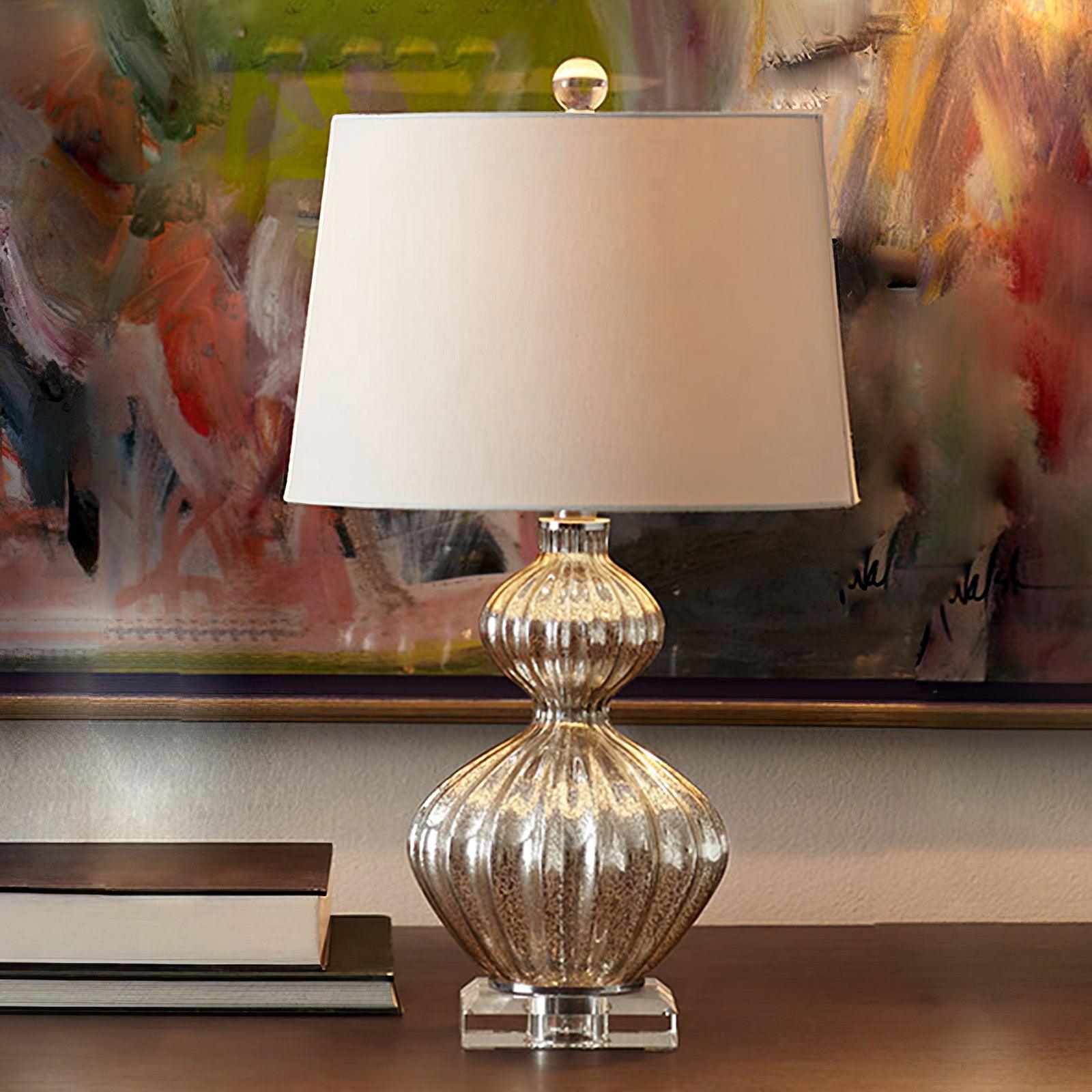 Gloria Elegant Glass Table Lamp