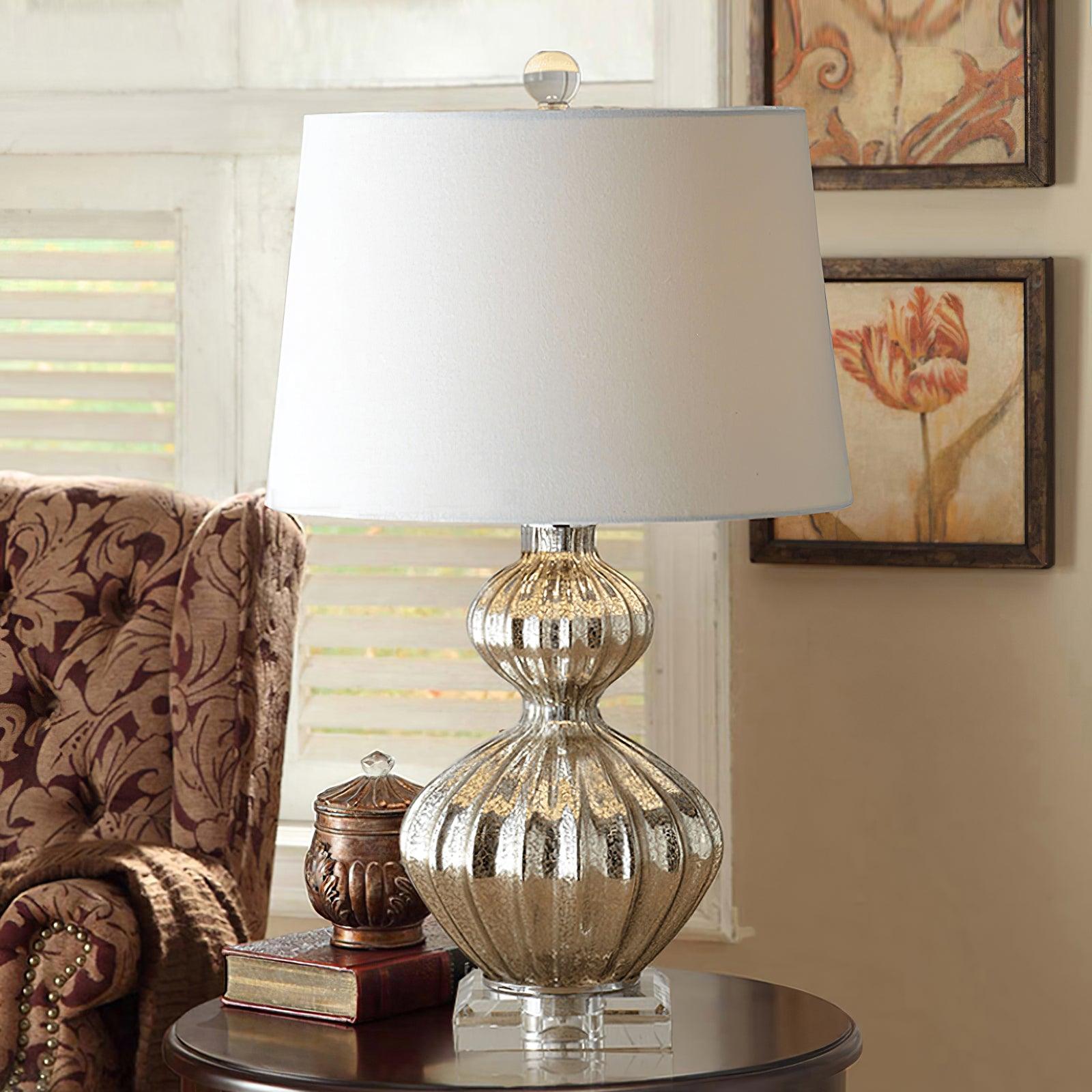 Gloria Elegant Glass Table Lamp