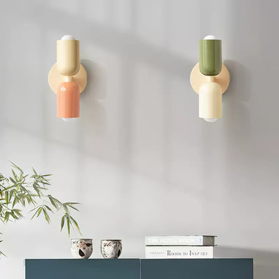 Teriielle Wall Lamp Green Black Minimalist Plug-In