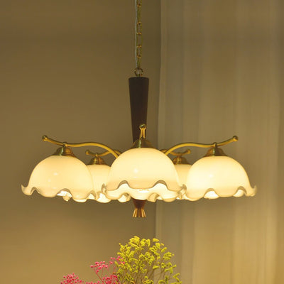 Orchid Vintage Glass Chandelier