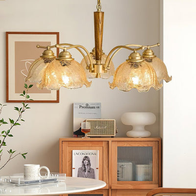 Orchid Vintage Glass Chandelier