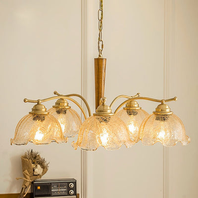 Orchid Vintage Glass Chandelier