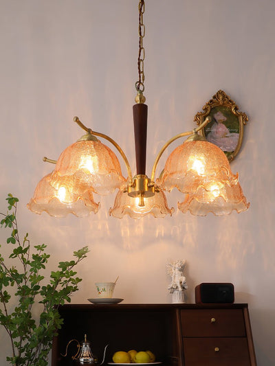 Orchid Vintage Glass Chandelier