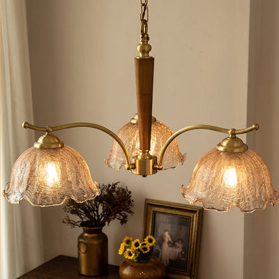Orchid Vintage Glass Chandelier