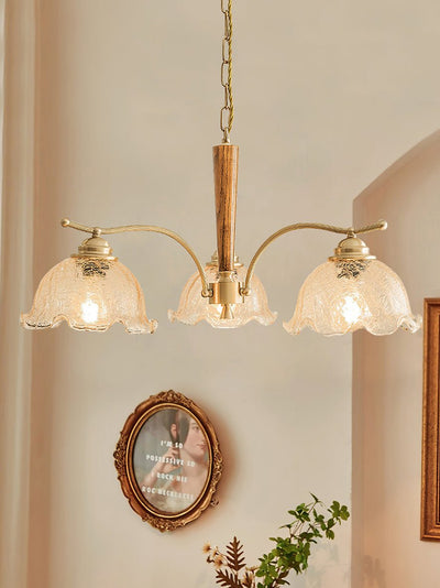 Orchid Vintage Glass Chandelier