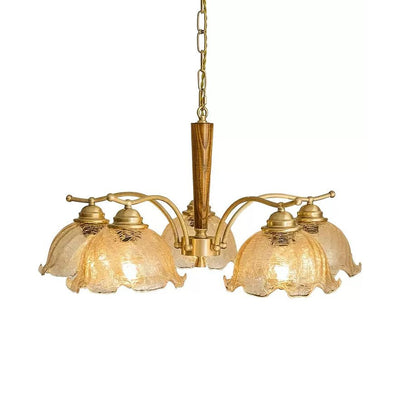 Orchid Vintage Glass Chandelier