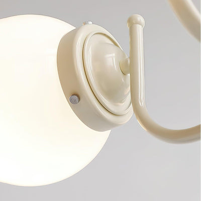Elauian Chandelier Globe Cream Modern