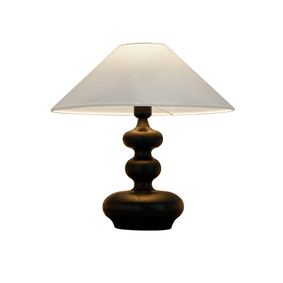 Vominex Wood Fabric Vintage Table Lamp